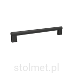 Uchwyt meblowy MONDO, C-6449-320RA2,  czarny prążkowany 320mm