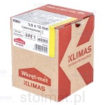 Wkręty hartowane konfirmaty do drewna, fi 3x12 mm, 2000 szt. WKRĘT-MET