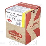 Wkręty hartowane konfirmaty do drewna, fi 3x20 mm, 2000 szt. WKRĘT-MET