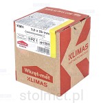 Wkręty hartowane konfirmaty do drewna, fi 3x25 mm, 1500 szt. WKRĘT-MET