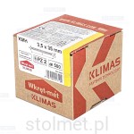 Wkręty hartowane konfirmaty do drewna, fi 3,5x35 mm, 500 szt. WKRĘT-MET