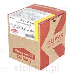 Wkręty hartowane konfirmaty do drewna, fi 3,5x45 mm, 500 szt. WKRĘT-MET