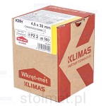 Wkręty hartowane konfirmaty do drewna, fi 4x30 mm, 500 szt. WKRĘT-MET