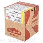 Wkręty hartowane konfirmaty do drewna, fi 4x40 mm, 500 szt. WKRĘT-MET