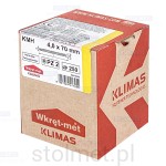 Wkręty hartowane konfirmaty do drewna, fi 4x70 mm, 250 szt. WKRĘT-MET