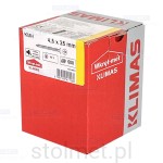 Wkręty hartowane konfirmaty do drewna, fi 4.5x25 mm, 500 szt. WKRĘT-MET