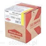 Wkręty hartowane konfirmaty do drewna, fi 4.5x35 mm, 500 szt. WKRĘT-MET