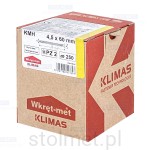 Wkręty hartowane konfirmaty do drewna, fi 4.5x60 mm, 250 szt. WKRĘT-MET