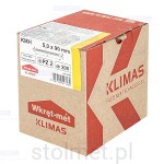 Wkręty hartowane konfirmaty do drewna, fi 5x90 mm, 200 szt. WKRĘT-MET 