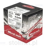 Wkręty hartowane konfirmaty do drewna, fi 6x50 mm, 200 szt. WKRĘT-MET