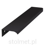 Uchwyt meblowy krawędziowy TERRA PRO C-5000A, czarny mat, 158 mm