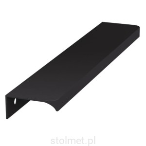 Uchwyt meblowy krawędziowy TERRA PRO C-5000A, czarny mat, 158 mm