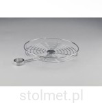 Kosz obrotowy boczny na wysięgniku na rurę fi 50, satyna mat - WYPRZEDAŻ