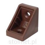 Kątownik plastikowy pojedyńczy  komandorek Orzech/ Ciemny brąz + zaślepka opk-100 szt