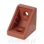 Kątownik plastikowy pojedynczy  komandorek wiśnia + zaślepka opk-100 szt