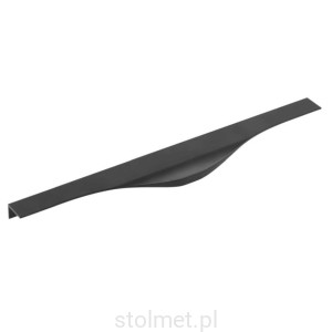 Uchwyt meblowy krawędziowy PICADO, czarny mat, 296mm