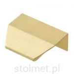 Uchwyt meblowy krawędziowy TREX, złoto szczotkowane, 32 mm