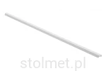 Uchwyt meblowy krawędziowy TREX, biały mat, 1200 mm