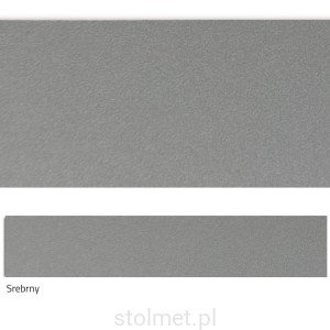 Obrzeże z klejem papierowe 21mm, Srebrny, 100 m  