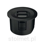 Ładowarka, konwerter USB wpuszczany do blatu ESC 2001, 12V, 2 x USB