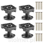 Nóżka meblowa MULTI LEG, 50 - 75 mm, 500 kg, regulacja 25 mm, 4 sztuki