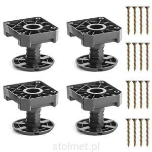 Nóżka meblowa MULTI LEG, 50 - 75 mm, 500 kg, regulacja 25 mm, 4 sztuki