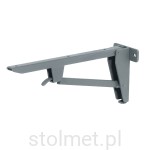 Podpórka pod półkę składana, 580 mm, szary