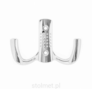 Wieszak meblowy ARGUS Z-341, 2 ramienny, chrom połysk 