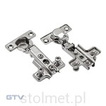 Zawias nakladany prosty MINI Ø 26 z prowadnikiem GTV