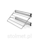 Wieszak boczny na spodnie, pełny wysuw, srebrny, 513mm