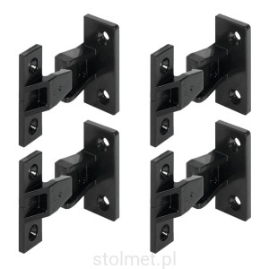 Złączka do płyt HAFELE KEKU AS czarna 4 kpl