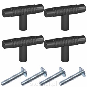 Gałka meblowa VENDE A-1692, czarny mat, 4 SZTUKI AMZ