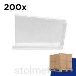 Zaślepka do zawieszki meblowej CAMAR 806, lewa, biała, 200 szt.