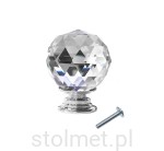 Gałka meblowa crystal CRPJ, chrom połysk, fi 30mm