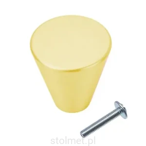 Gałka meblowa AMBIENT A-312, złoto matowe szczotkowane