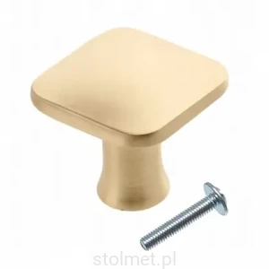 Gałka uchwyt meblowy PIAZZA, złoto szczotkowane