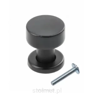 Gałka uchwyt meblowy RING, czarny mat