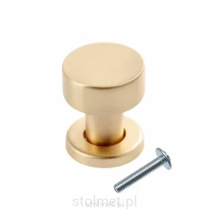 Gałka uchwyt meblowy RING, złoty szczotkowany