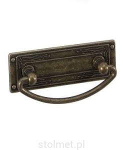 Kołatka meblowa LEDA D-062, 64mm, stare złoto