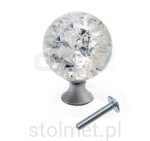 Gałka meblowa crystal palace CRPC, chrom połysk, fi30 mm