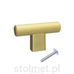 Gałka meblowa MONDO, A-1626RA2,  złoto prążkowane