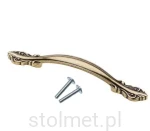 Uchwyt meblowy WERON, mosiądz antyczny, 96mm