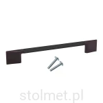 Uchwyt relingowy meblowy REMO C-6249, efekt tytanu + anoda czarna, 320mm