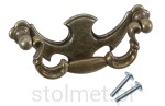 Uchwyt meblowy D-073, stare złoto, 96mm