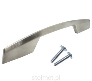 Uchwyt meblowy ALTERNATIVE, stal szczotkowana inox, 128mm