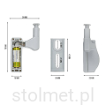 Lampka do szafy szafki na zawias 3 led 2 Stolmet Akcesoria Meblowe.png