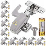 Lampka do szafki na zawias, 3 LED, Automatyczna, 10 sztuk