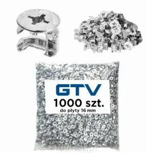 Złącze mimośrodowe mimośród GTV do płyty 16 mm 1000 szt.