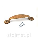 Uchwyt meblowy CLIO C-1973, patyna na mosiądzu, 96mm