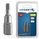 Końcówki wkrętakowe (bity)  HEX 4mm, 25mm,  2 sztuki